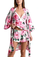 2-Piece Floral Knit Pajama Set