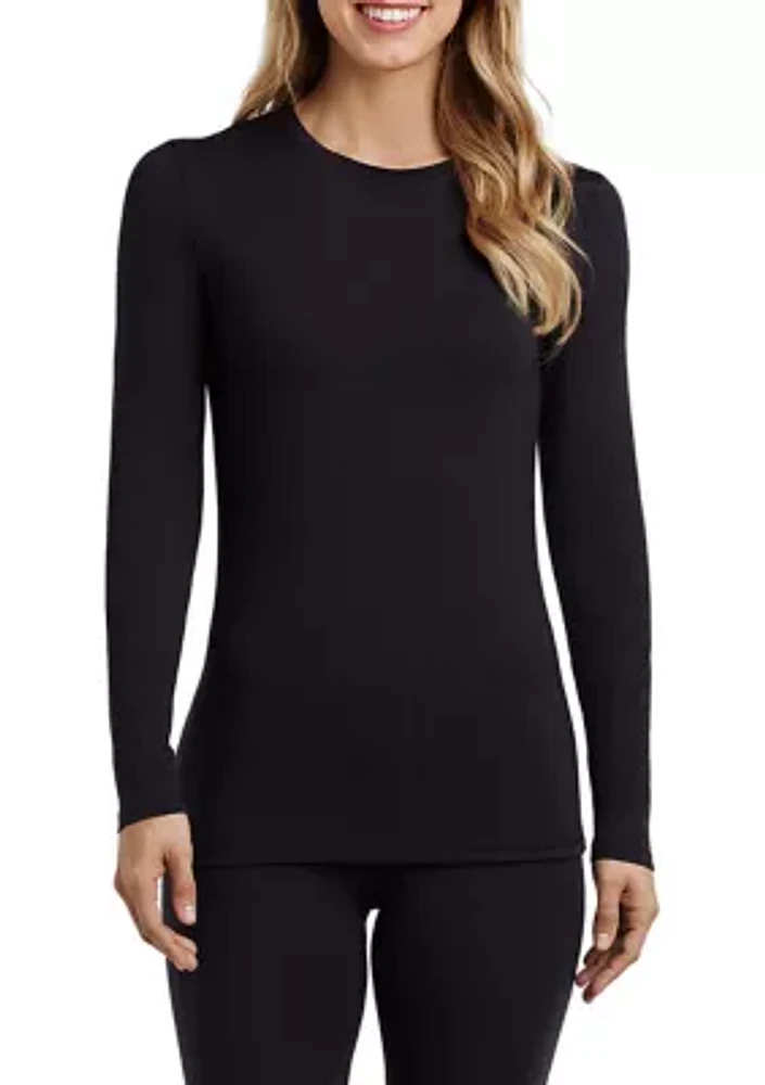 Softwear with Stretch Long Sleeve Crew Neck Top