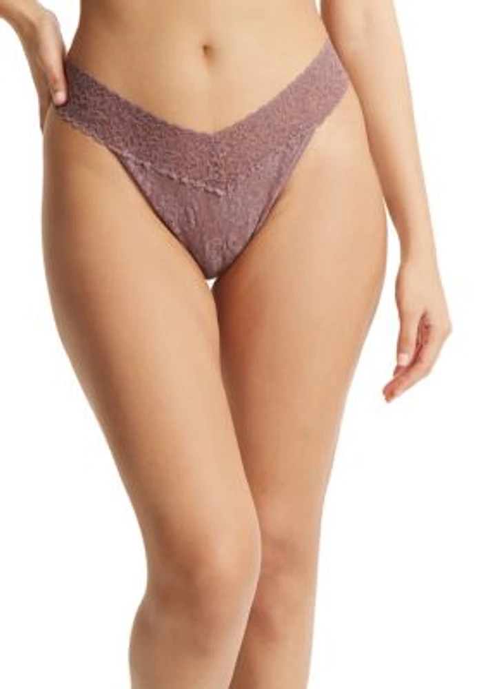 Signature Lace Original Rise Thong