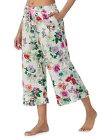 Floral Printed Smocked Pajama Pants