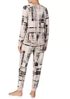 Women's Long Sleeve Top and Jogger Pajama Set