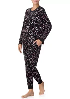 Women's Long Sleeve Top and Jogger Pants Pajama Set