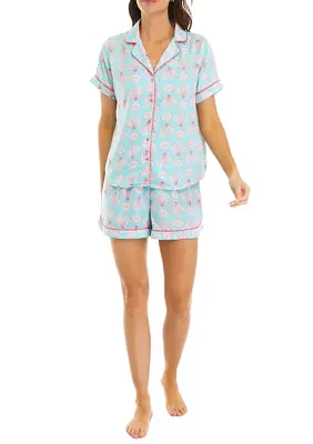 Shell Print Pajama Set