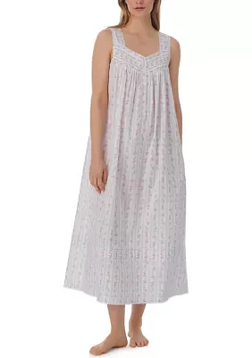 Sleeveless Long Nightgown