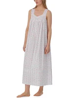 Sleeveless Long Nightgown