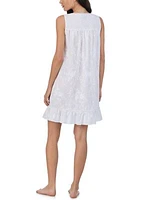 Women's Cotton Lawn Short Sleeveless Chemise