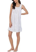 Women's Cotton Lawn Short Sleeveless Chemise