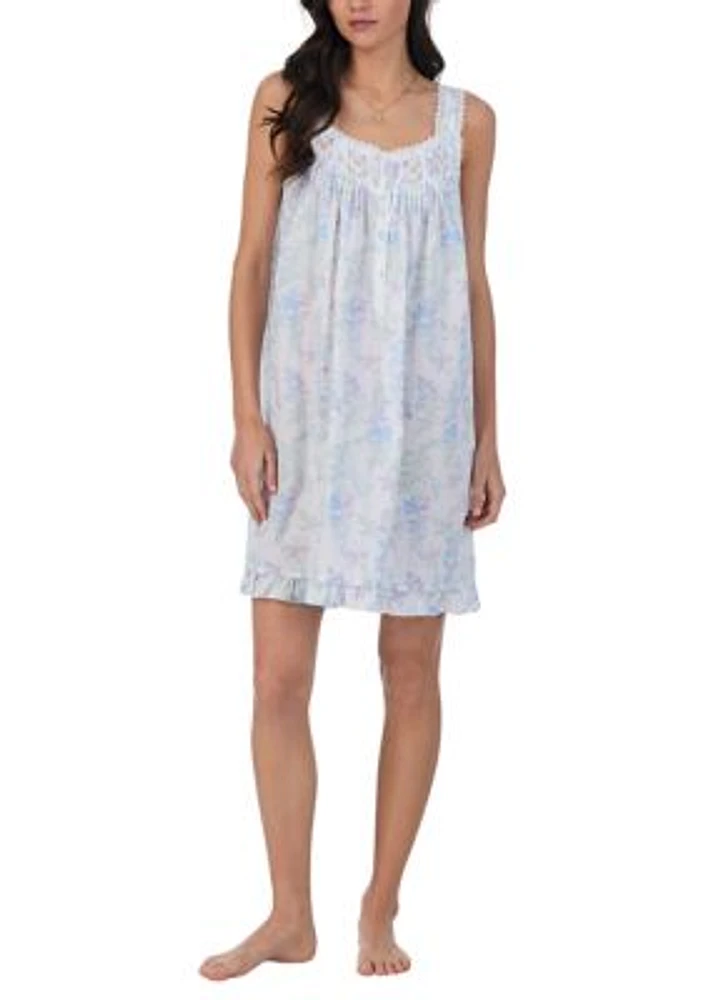 Cotton Lawn Short Sleeveless Chemise