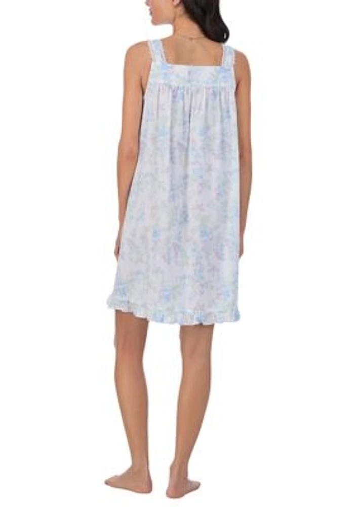 Cotton Lawn Short Sleeveless Chemise