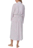 Cotton Modal Pointelle Long Sleeve Robe