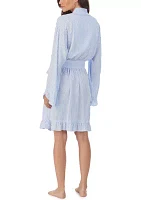 Women's EcoVero Rayon Short Long Sleeve Wrap Robe