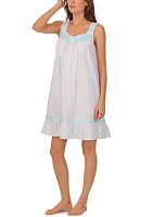 Cotton Lawn Sleeveless Short Chemise