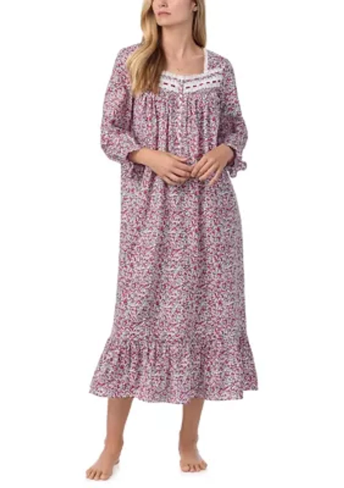 Women's Cotton Lawn Ballet Long Sleeve Nightgown