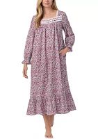 Women's Cotton Lawn Ballet Long Sleeve Nightgown