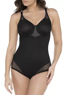 Extra Firm Tummy Control Underwire Sheer Trim Bodyshaper