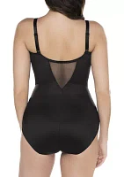 Extra Firm Tummy Control Underwire Sheer Trim Bodyshaper