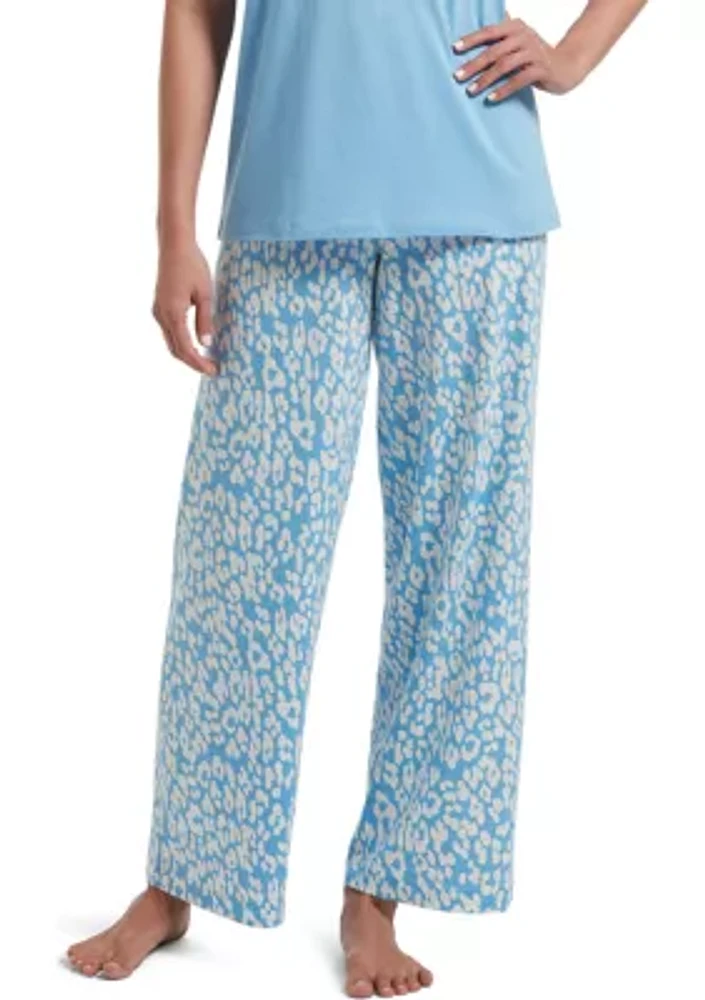 Women's Sleepwell Printed Knit Pajama Pants Made with Temperature Regulating Technology