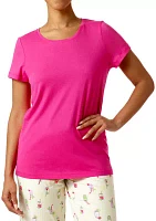 Short Sleeve Scoop Neck Sleep T-Shirt