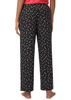 Cherry Printed Long Pajama Pants