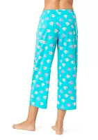 Women's Kissy Fishes Pajama Capri Pants