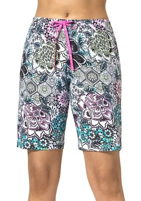 Stained Glass Botanic Pajama Bermuda Shorts