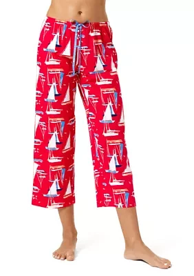 Sail Away Pajama Bermuds Shorts