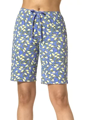 Printed Bermuda Pajama Shorts