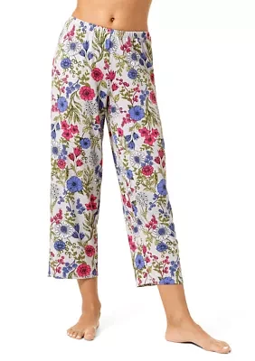 Flourishing Floral Capri Pajama Pants