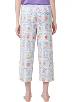 Women's Garden Seeds Capri Pajama Pants