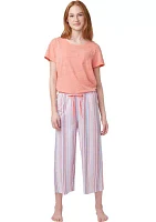 Women's Sunrise Stripe Capri Pajama Pants