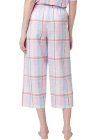 Women's Seersucker Capri Pajama Pants