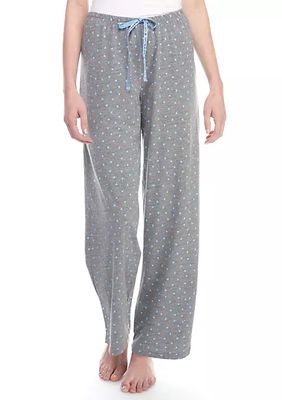 Heart Printed Pajama Pants