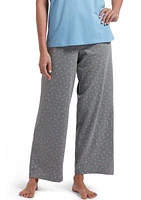 Women's Sleepwell Printed Knit Capri Pajama Pants Made with Temperature Regulating Technology