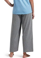 Women's Sleepwell Printed Knit Capri Pajama Pants Made with Temperature Regulating Technology