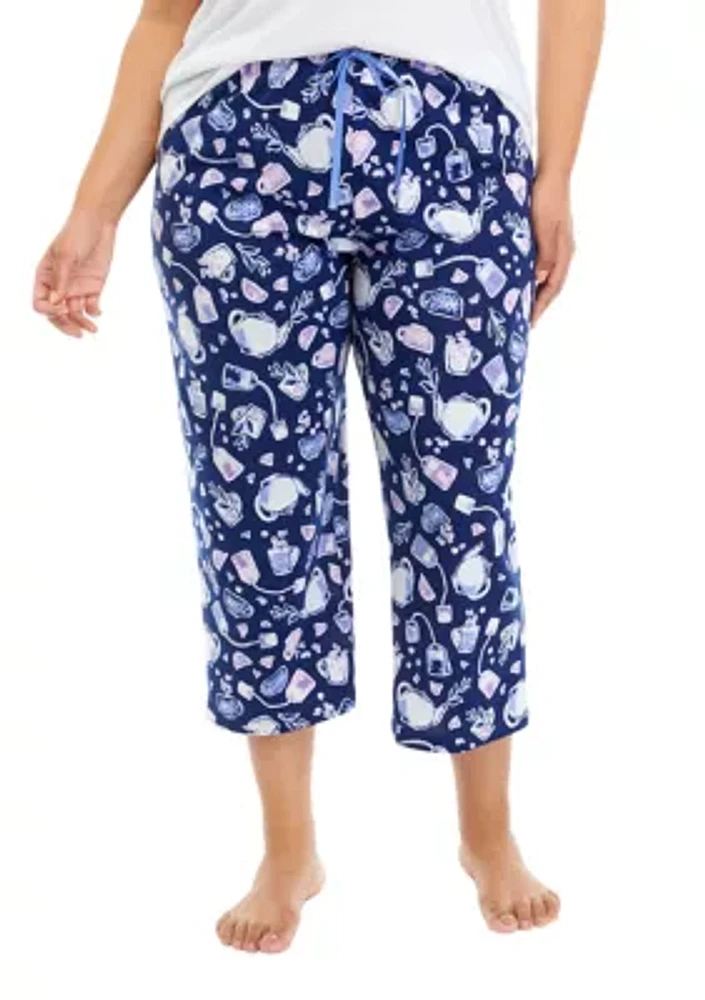 Plus Tea Kettle Capri Pajama Pants