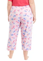 Plus Goldfish Printed Pajama Pants