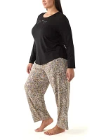 Plus Timeless Soft Jersey Pajama Set