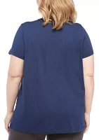 Plus V-Neck Tee