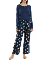 Women's Whisper Luxe Folded Pajama Set with Eye Mask