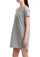 Women's Short Sleeve V-Neck Nightgown