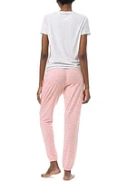 Short Sleeve T-Shirt and Jogger Pants Pajama Set