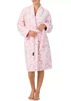 Printed Chenille Robe