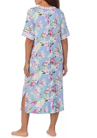 Women's Floral Printed Caftan Nightgown