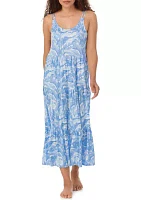 Women's Printed Maxi Sleep Dress