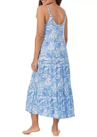 Women's Printed Maxi Sleep Dress