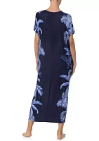 Tropical Printed Caftan Nightgown