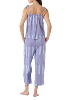 Sleeveless Cami and Cropped Pants Pajama Set