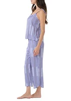 Sleeveless Cami and Cropped Pants Pajama Set