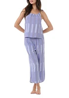 Sleeveless Cami and Cropped Pants Pajama Set