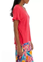 Women's Yummy V-Neck Top